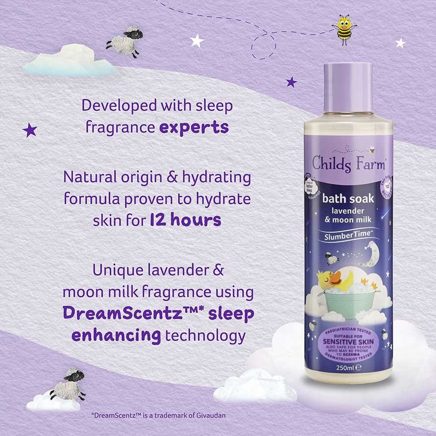 SlumberTime Bath Soak Lavender & Moon Milk 250ml