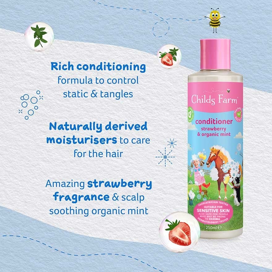 Conditioner Strawberry & Organic Mint 250ml