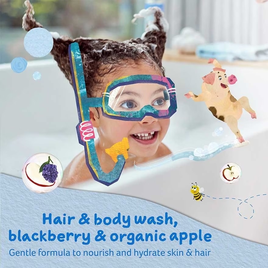 Hair & Body Wash Blackberry & Organic Apple 250ml