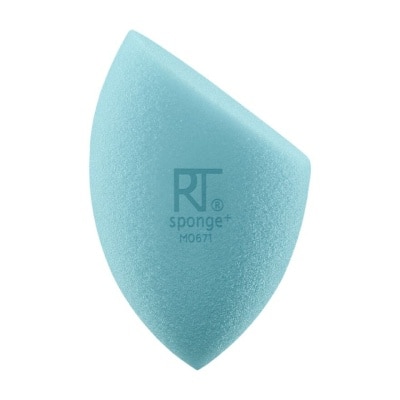 REAL TECHNIQUES Miracle Airblend Sponge evenly blends foundation for natural-looking makeup.