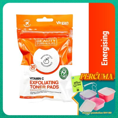 BEAUTY FORMULAS - Vitamin C Exfoliating Toner Pads 30s