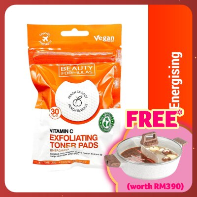 BEAUTY FORMULAS Vitamin C Exfoliating Toner Pads 30s