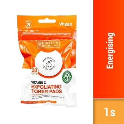 BEAUTY FORMULAS Vitamin C Exfoliating Toner Pads 30s