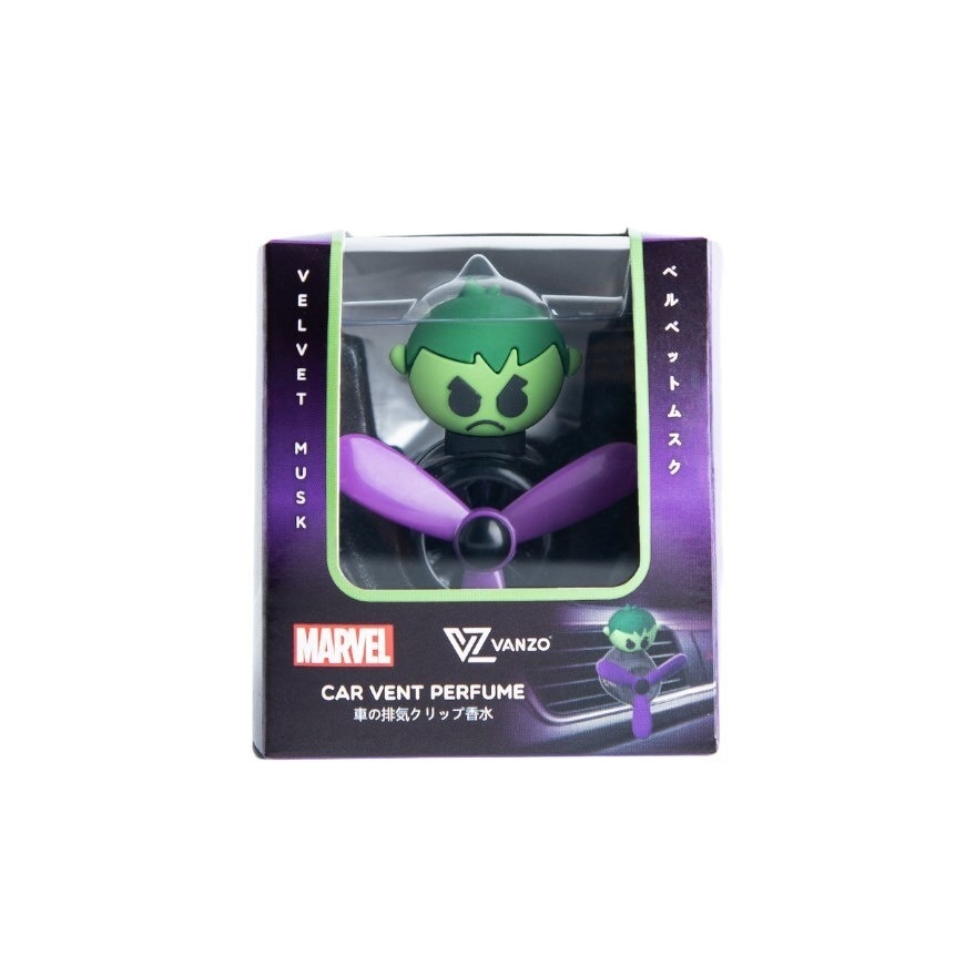 Marvel Series Car Vent Perfume Hulk Velvet Musk 4gx2