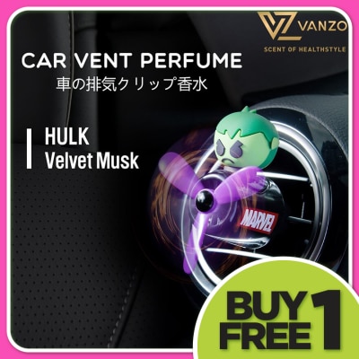 VANZO Marvel Series Car Vent Perfume Hulk Velvet Musk 4gx2
