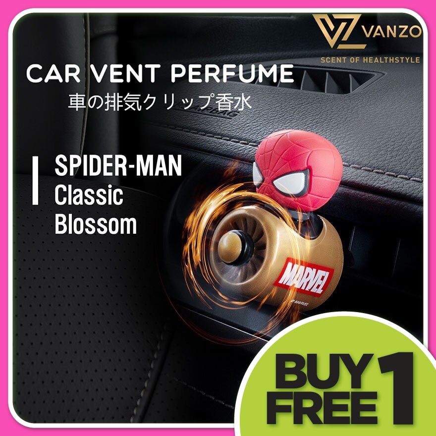 Marvel Series Car Vent Perfume Spiderman Classic Bloosom 4gx2