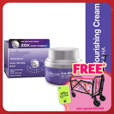 COLLAGEN BY WATSONS Youth Secret Dual Retinol & HA Night Nourishing Cream 50ml