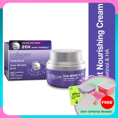 COLLAGEN BY WATSONS Youth Secret Dual Retinol & HA Night Nourishing Cream 50ml