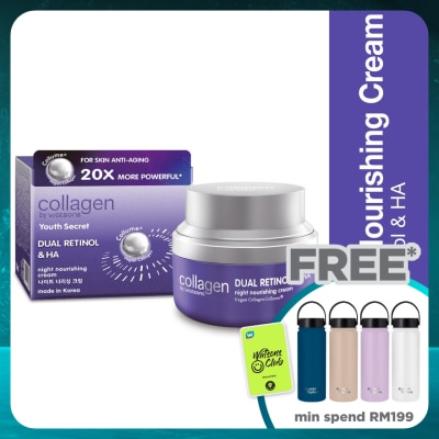 COLLAGEN BY WATSONS Youth Secret Dual Retinol & HA Night Nourishing Cream 50ml