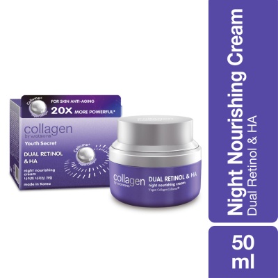 COLLAGEN BY WATSONS Youth Secret Dual Retinol & HA Night Nourishing Cream 50ml image