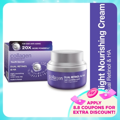 COLLAGEN BY WATSONS - Youth Secret Dual Retinol & HA Night Nourishing Cream 50ml