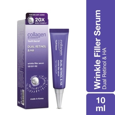 COLLAGEN BY WATSONS Youth Secret Dual Retinol & HA Wrinkle Filler Serum 10ml