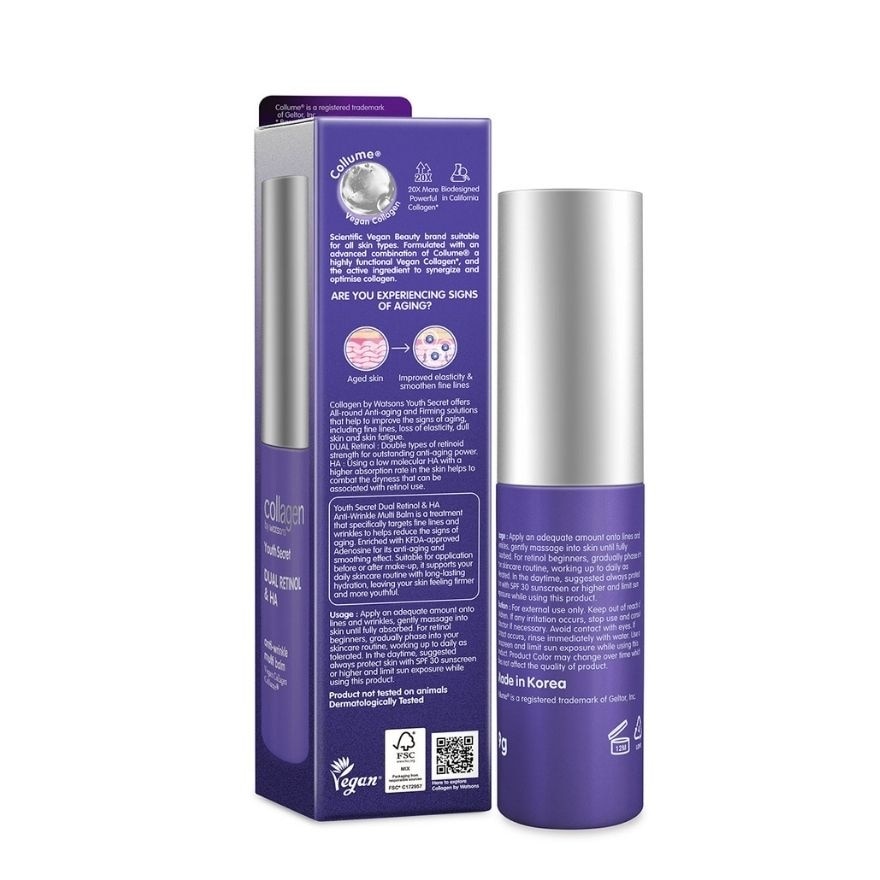 Youth Secret Dual Retinol & HA Anti-Wrinkle Multi Balm 9g