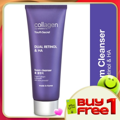 COLLAGEN BY WATSONS - Youth Secret Dual Retinol & HA Foam Cleanser 100ml