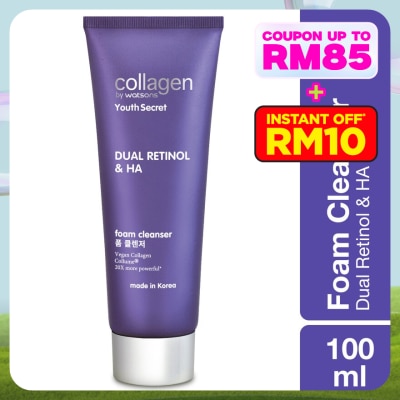 COLLAGEN BY WATSONS Youth Secret Dual Retinol & HA Foam Cleanser 100ml