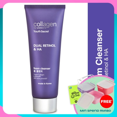 COLLAGEN BY WATSONS Youth Secret Dual Retinol & HA Foam Cleanser 100ml