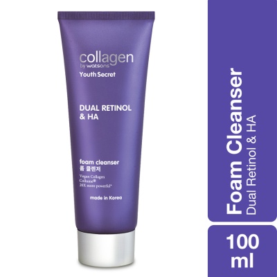 COLLAGEN BY WATSONS Youth Secret Dual Retinol & HA Foam Cleanser 100ml image