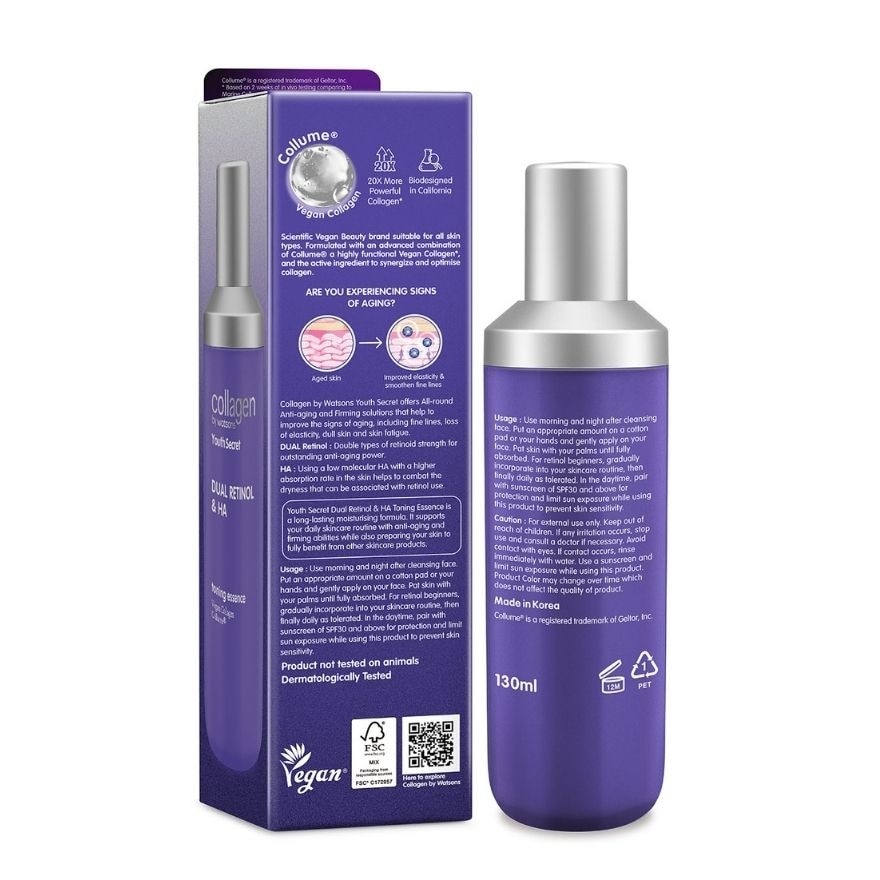 Youth Secret Dual Retinol & HA Toning Essence 130ml