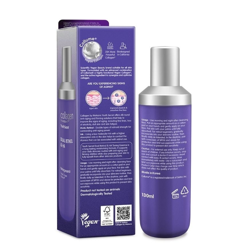 Youth Secret Dual Retinol & HA Toning Essence 130ml image