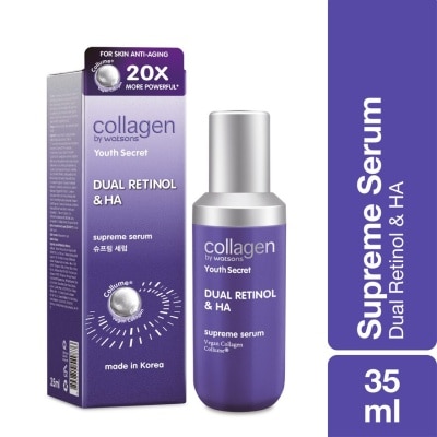 COLLAGEN BY WATSONS, Youth Secret Dual Retinol & HA Supreme Serum 35ml