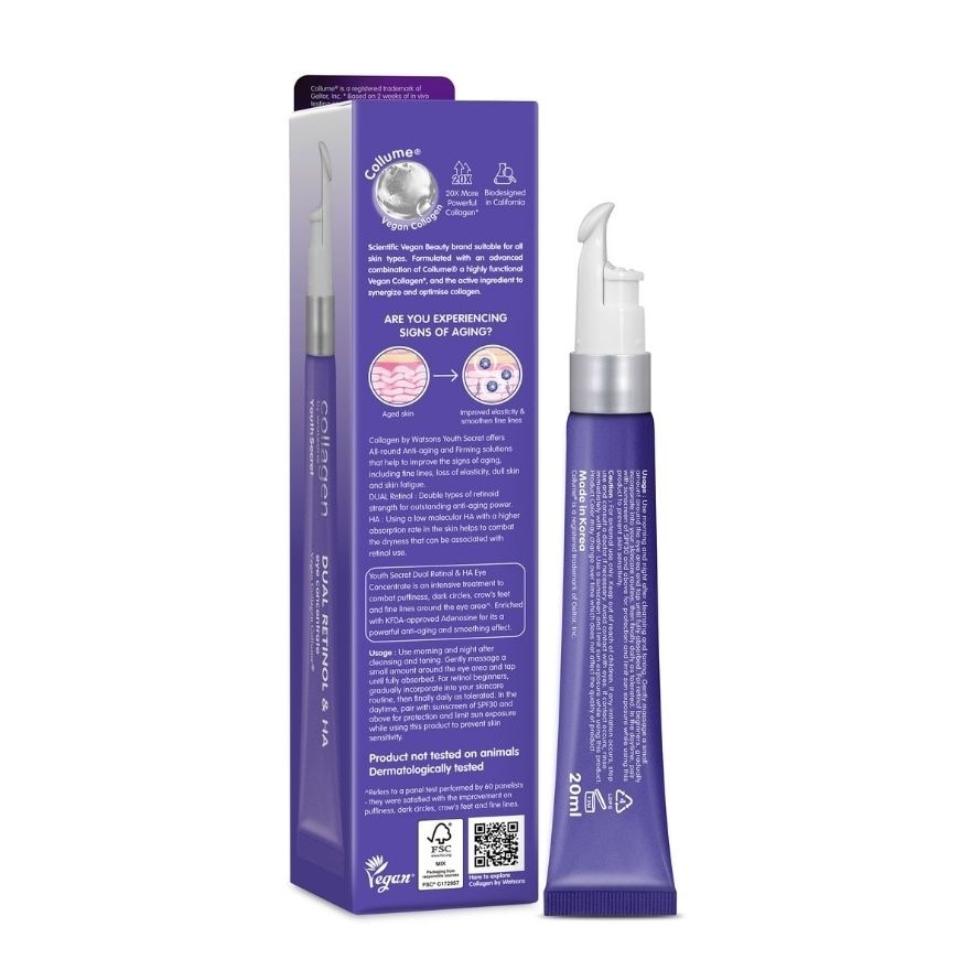 Youth Secret Dual Retinol & HA Eye Concentrate 20ml