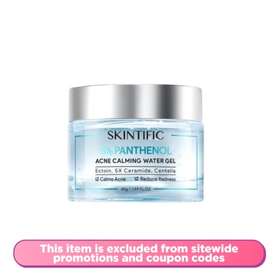 SKINTIFIC 5% Panthenol Acne Calming Water Gel 45g