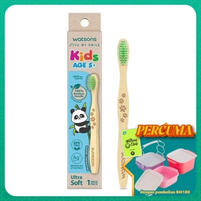 WATSONS - Bamboo Kids Toothbrush (Ultra Soft) 1s