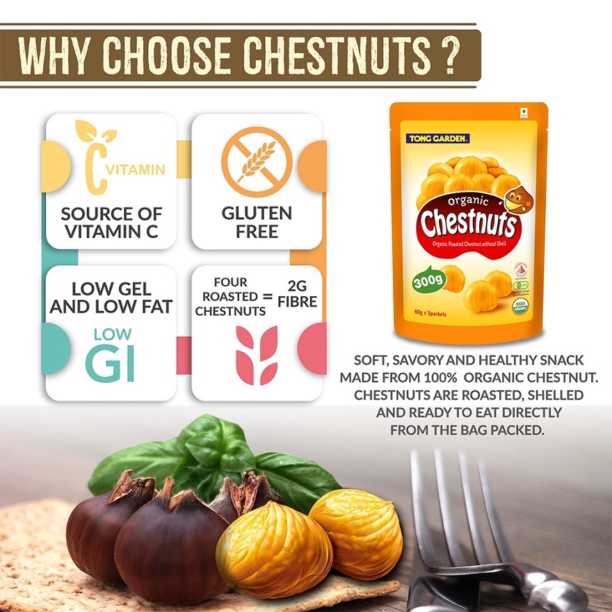 Organic Chestnuts Without Shell 120g image