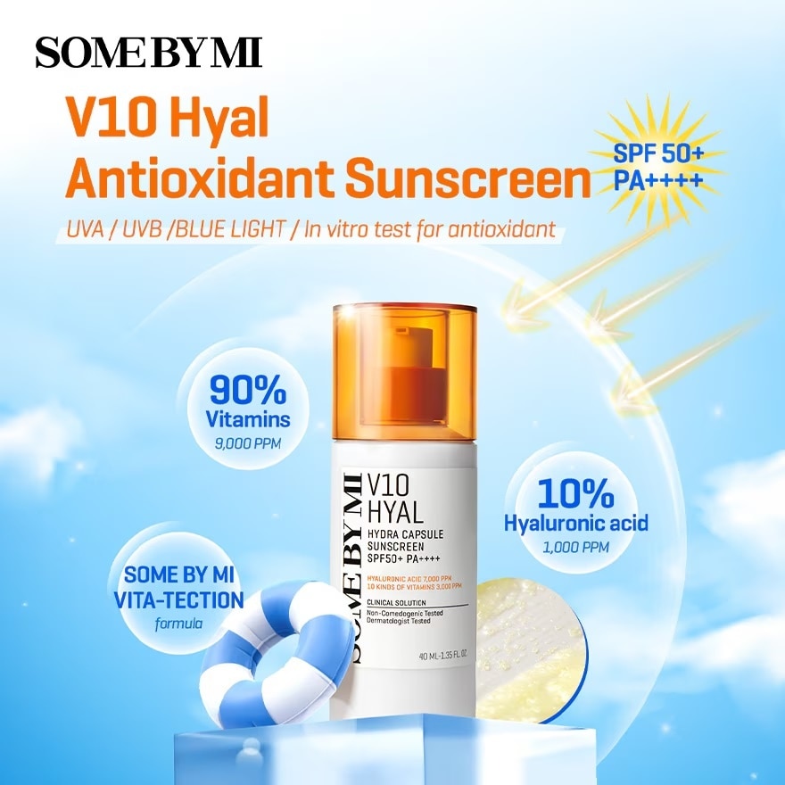 V10 hyal antioxidant sunscreen spf50+ PA++++ 40g