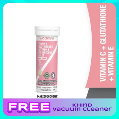 WATSONS Vitamin C + Vitamin E + Glutathione Effervescent Tablets 10s