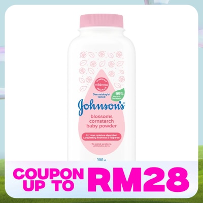 JOHNSON'S Cornstarch Blossoms Baby Powder 200g