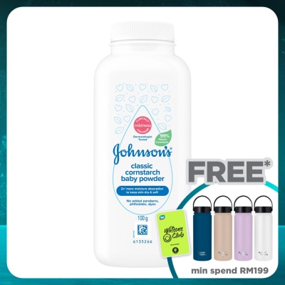 JOHNSON'S Cornstarch Classic Baby Powder 100g