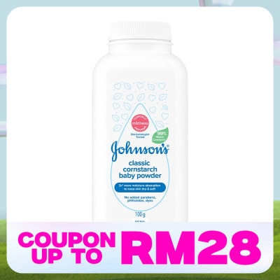 JOHNSON'S Cornstarch Classic Baby Powder 100g
