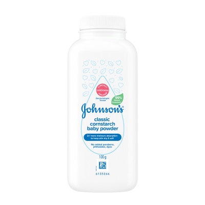 JOHNSON'S - Cornstarch Classic Baby Powder 100g