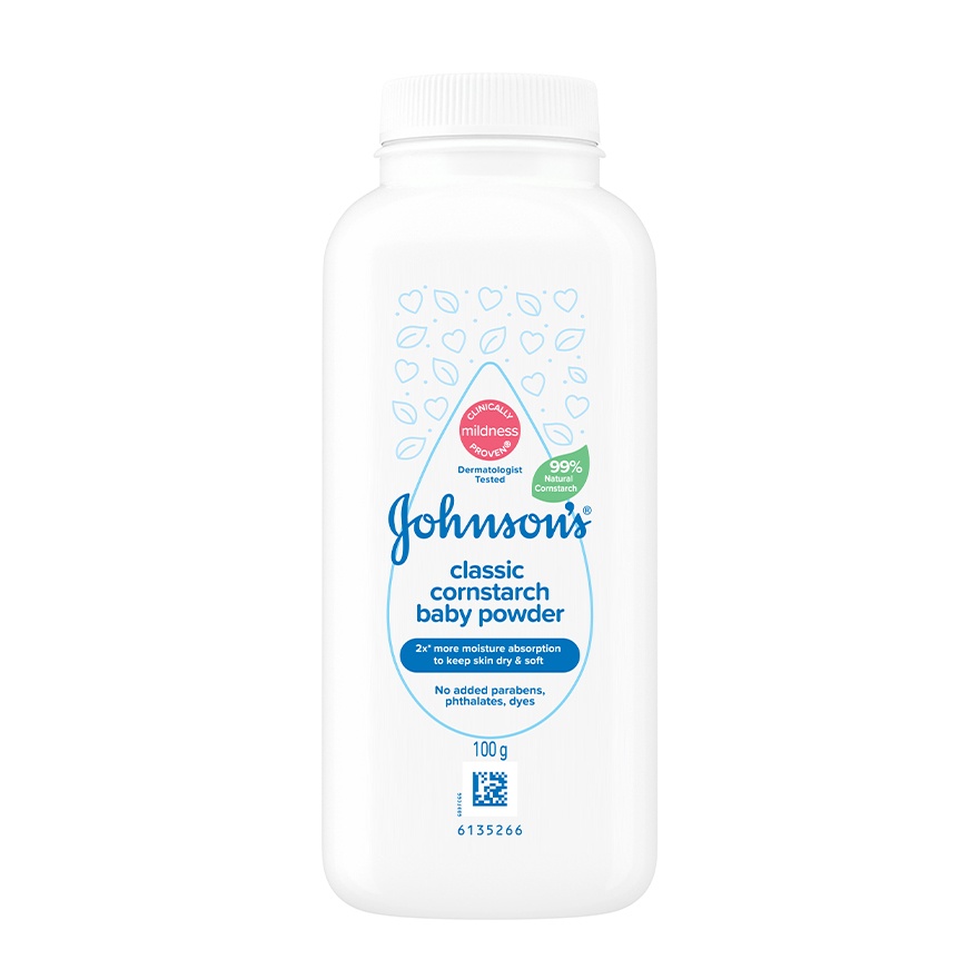 Cornstarch Classic Baby Powder 100g image