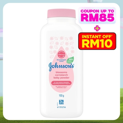 JOHNSON'S Cornstarch Blossoms Baby Powder 100g