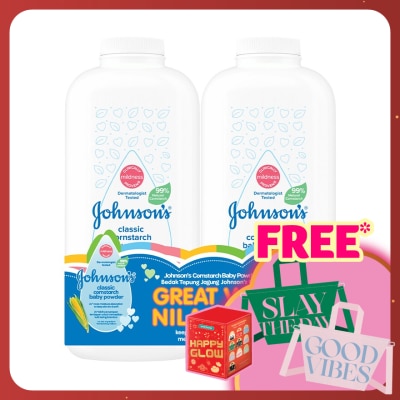 JOHNSON'S Cornstarch Classic Baby Powder 2x500g