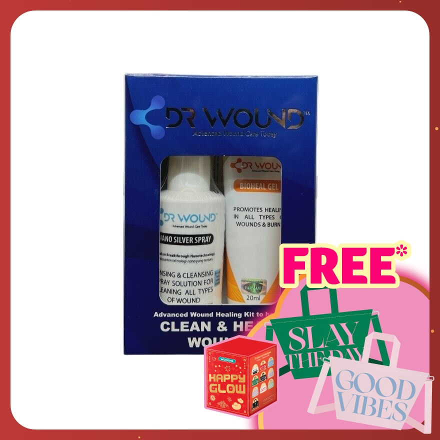 Mini Twin Pack (Dr Wound Nano Silver Spray 50ml + Dr Wound Bioheal Gel 20ml)