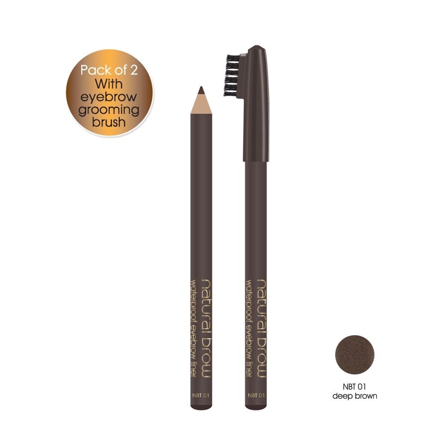 Natural Brow WP Eyebrow Liner Deep Brown NBT01
