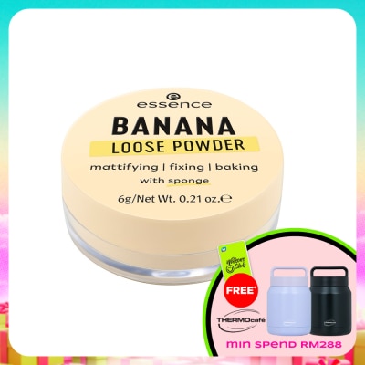 ESSENCE - Banana Loose Powder In A Soft Yellow Shade Including A Sponge
