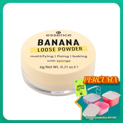 ESSENCE - Banana Loose Powder In A Soft Yellow Shade Including A Sponge
