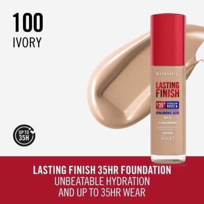 RIMMEL Lasting Finish 35HR Foundation 100 Ivory