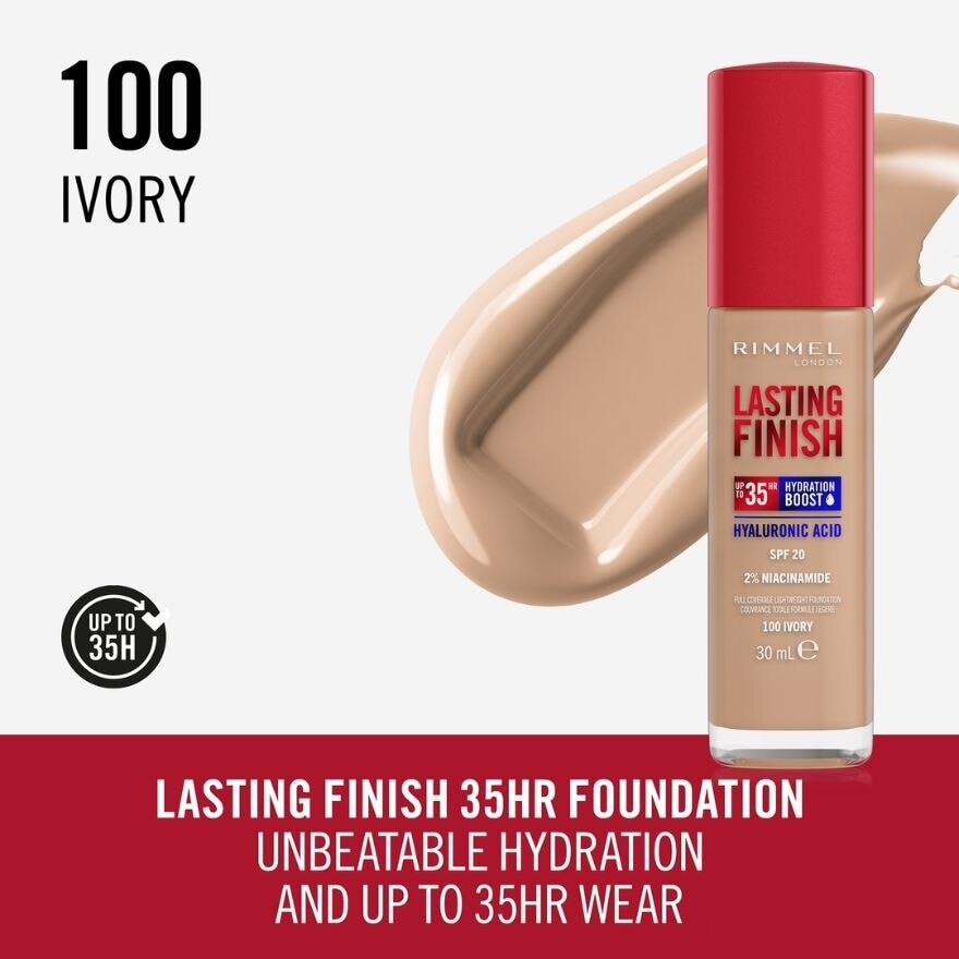 Lasting Finish 35HR Foundation 100 Ivory