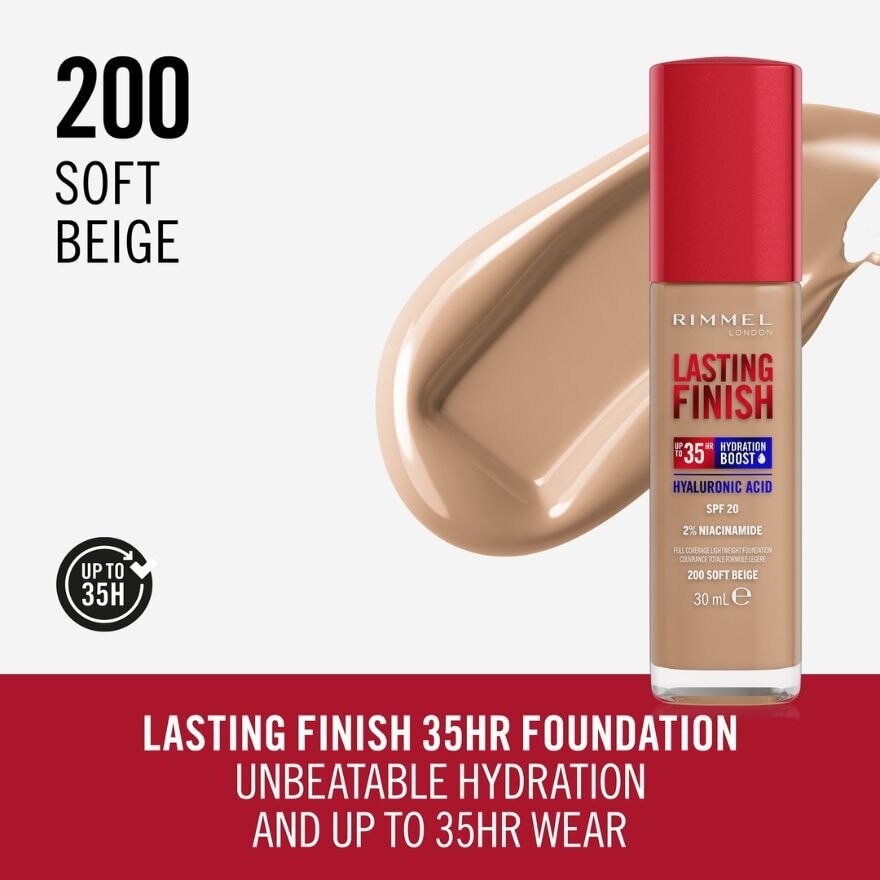 Lasting Finish 35HR Foundation 200 Soft Beige