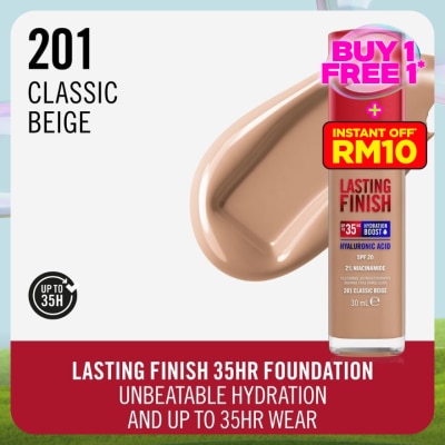 RIMMEL Lasting Finish 35HR Foundation 201 Classic Beige