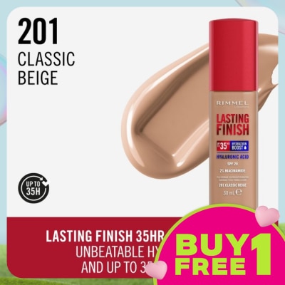 RIMMEL Lasting Finish 35HR Foundation 201 Classic Beige