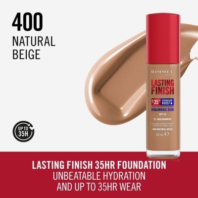 RIMMEL Lasting Finish 35HR Foundation 400 Natural Beige