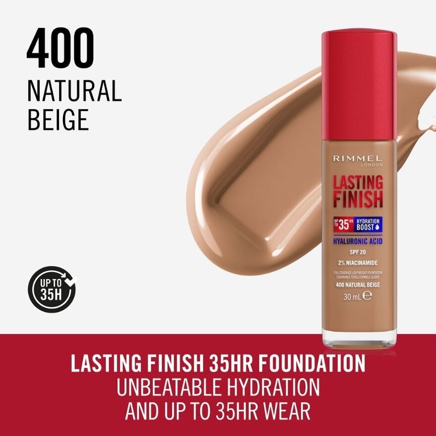 Lasting Finish 35HR Foundation 400 Natural Beige