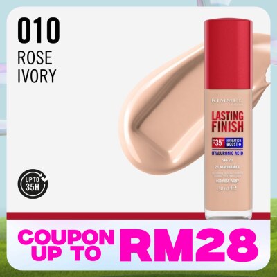 RIMMEL Lasting Finish 35HR Foundation 010 Rose Ivory