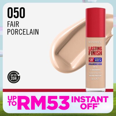 RIMMEL Lasting Finish 35HR Foundation 050 Fair Porcelain